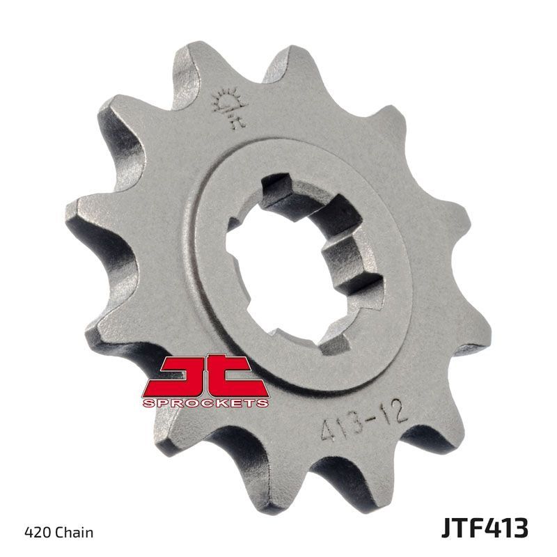 Load image into Gallery viewer, JT Sprockets Front Steel Sprocket 13 Tooth 13T 420 Chain JTF413.13
