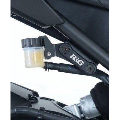 Load image into Gallery viewer, R&amp;G Racing Black Footrest Delete Blanking Plate Kit For 2014-2015 Yamaha FZ09
