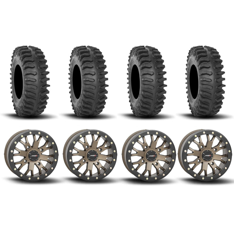 Load image into Gallery viewer, System 3 SB-4 Beadlock Bronze 15" Wheels And XT400 Tires [35x10R-15]
