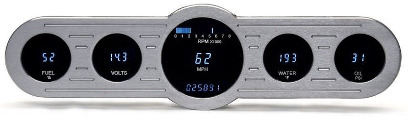 Load image into Gallery viewer, Dakota Digital Universal 14.5&quot;x4&quot; Street Rod 5 Gauge System Cluster VFD3-CNTR-5
