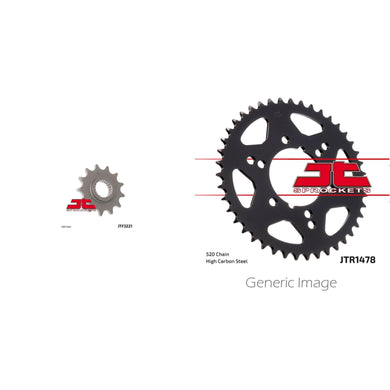 Front & Rear Steel Sprocket Kit for ATV/UTV POLARIS 250 Cyclone 1987