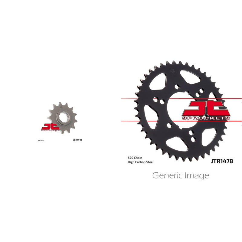 Load image into Gallery viewer, Front &amp; Rear Steel Sprocket Kit for ATV/UTV POLARIS 250 Cyclone 1987
