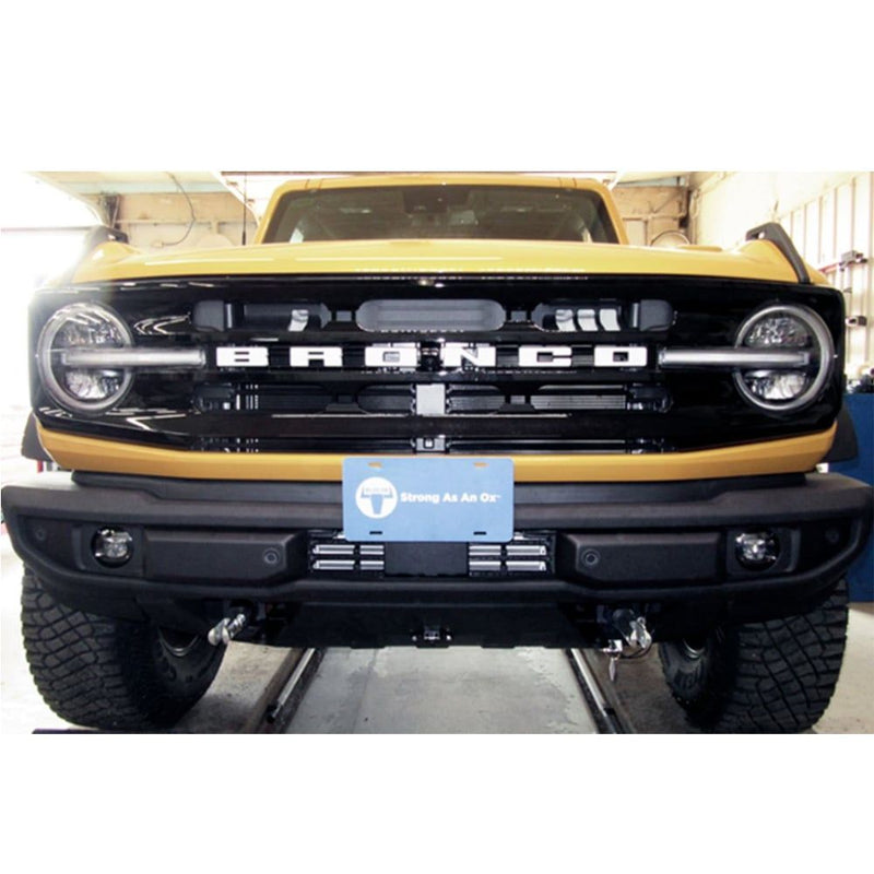 Load image into Gallery viewer, Blue Ox Alpha Tow Bar (8,500 lbs. tow capacity) &amp; Baseplate Combo fits Select Ford Bronco with STANDARD BUMPER (without D'Rings)
