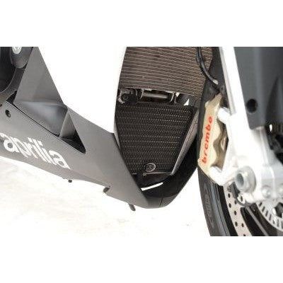 Load image into Gallery viewer, R&amp;G Racing Black Oil Cooler Guard For 2009-2014 Aprilia RSV4 Factory
