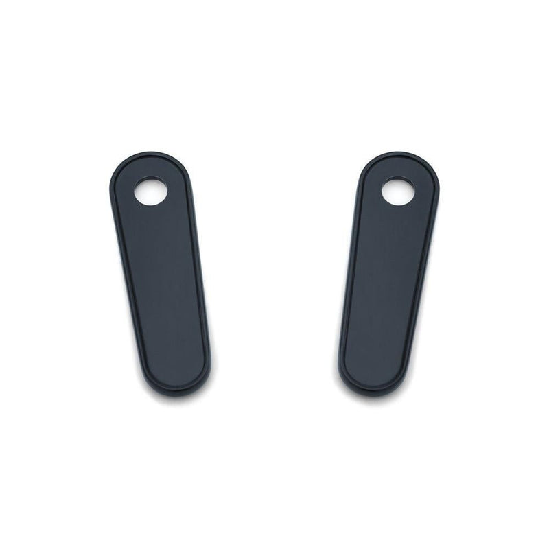 Load image into Gallery viewer, Kuryakyn Black Passenger Rear Floorboard Foot Peg Frame Block Off Plates Harley
