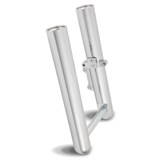 Arlen Ness Hot Fork Legs Lower Sliders Single Side Smooth Chrome Harley 00-07 FL