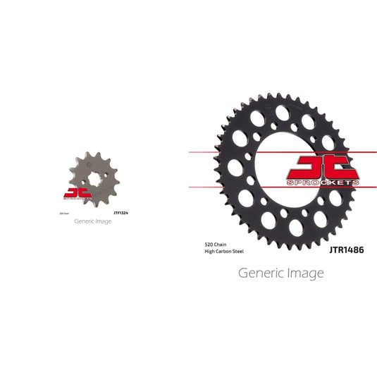 Front & Rear Steel Sprocket Kit for ATV/UTV HONDA TRX200 FourTrax 1990-1991