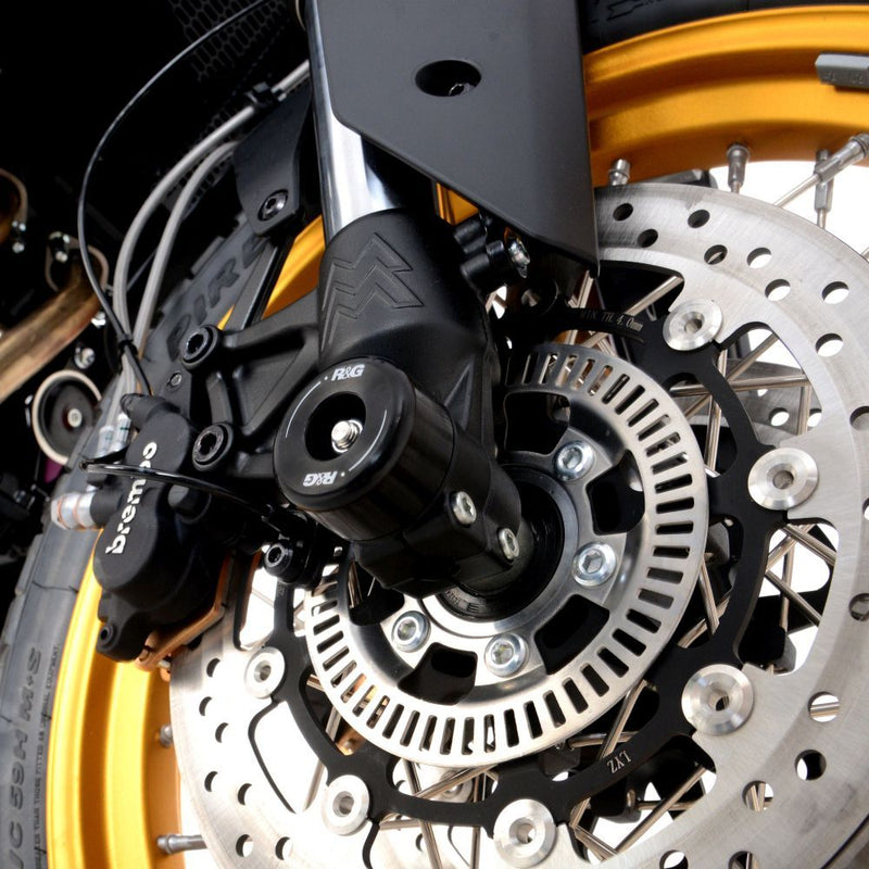 Load image into Gallery viewer, R&amp;G Racing Black Fork Protectors For 2023-2024 Moto Morini Seiemmezzo SCR
