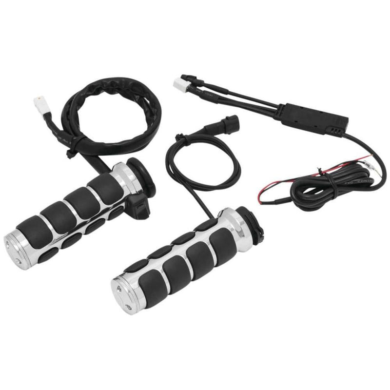 Load image into Gallery viewer, Kuryakyn Heated ISO-Grips for V-Twin Chrome
