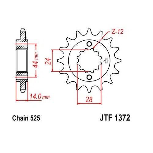 Load image into Gallery viewer, Steel Front Sprocket 17T for Street HONDA VT750 Shadow Spirit 2001-2007
