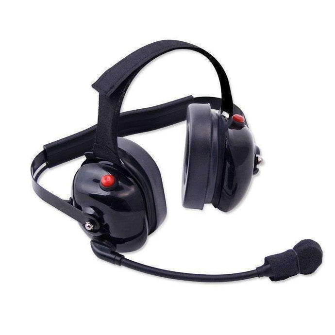 Rugged Radios H60 Dual Radio Behind the Head (BTH) Headset - Black H60-BLK