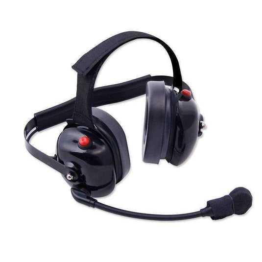 Rugged Radios H60 Dual Radio Behind the Head (BTH) Headset - Black H60-BLK
