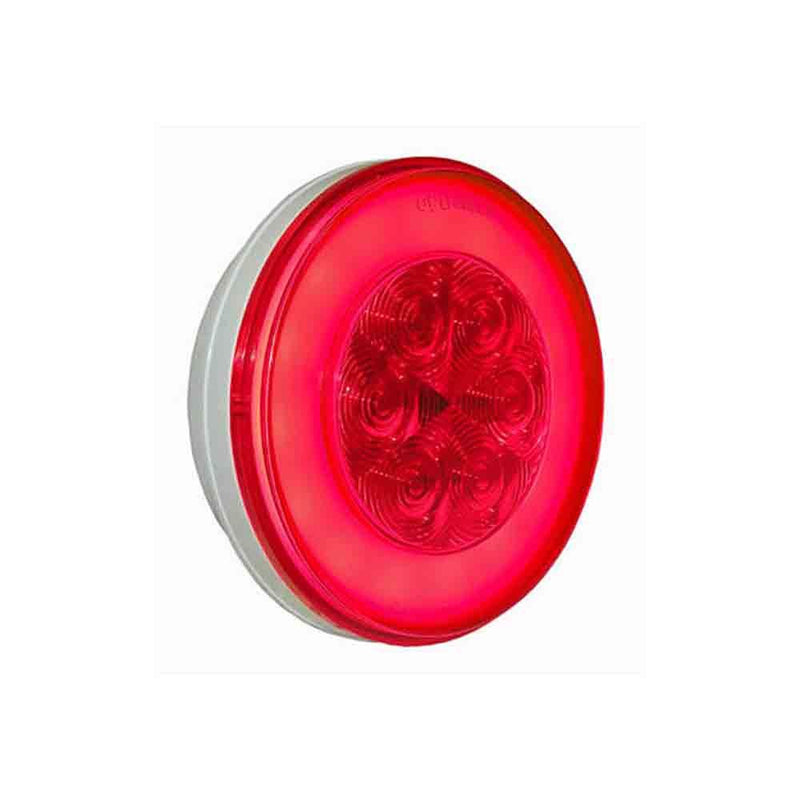 Load image into Gallery viewer, LED GloLight&trade; Tail Light - 4 Inch Round - Red Lens

