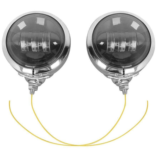 Letric Lighting Passing Lamps Only, Black/Chrome 4.5"