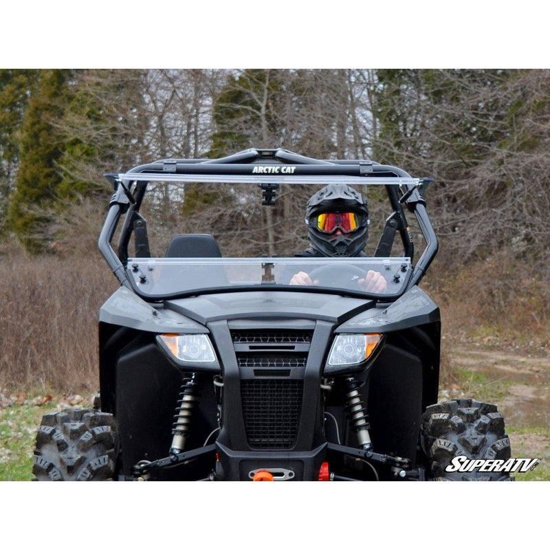 Load image into Gallery viewer, SuperATV Arctic Cat Wildcat Trail Scratch Resistant Flip Windshield FWS-AC-T-70
