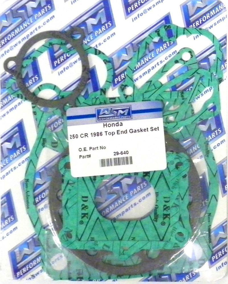 Load image into Gallery viewer, WSM Top End Gasket Kit For Honda 250 CR 1986 29-640
