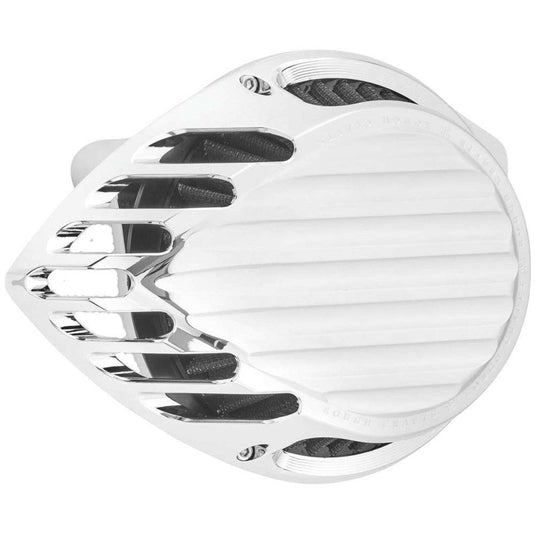 Rough Crafts Finned Air Cleaner Chrome