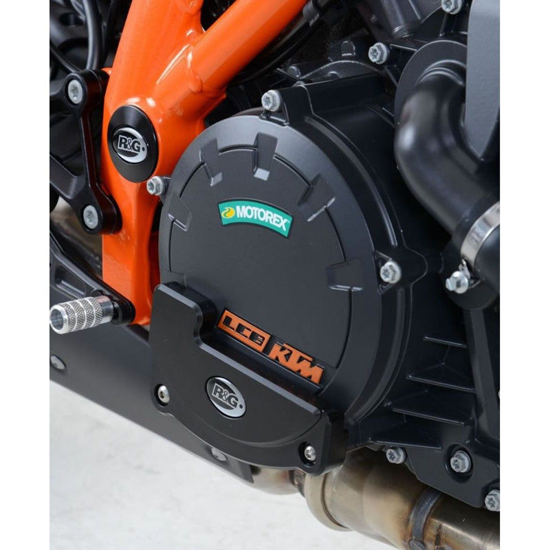Load image into Gallery viewer, R&amp;G Racing Black Engine Case Sliders RHS For 2016-2020 KTM 1290 Super Duke GT
