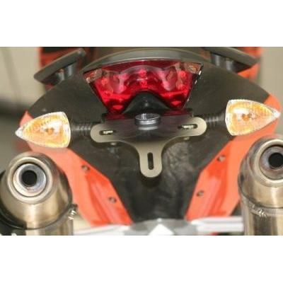 Load image into Gallery viewer, R&amp;G Racing Black Tail Tidy License Plate Holder LP0052BK
