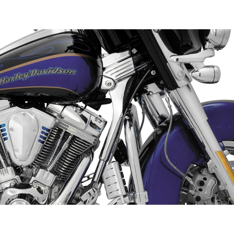 Load image into Gallery viewer, Harley-Davidson FLHR Road King 1995-2005 Deluxe Neck Covers Chrome by Kuryakyn
