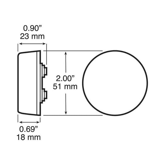 2 Inch Clearance and Side Marker Light
