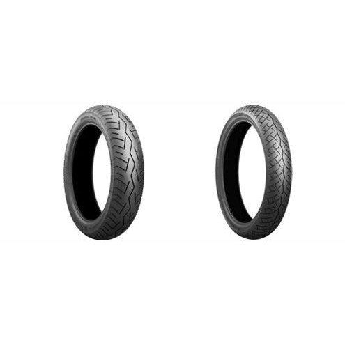 Load image into Gallery viewer, Bridgestone Front Rear 100/80-17 + 130/70-17 Battlax BT46 Motorcycle Tire Set
