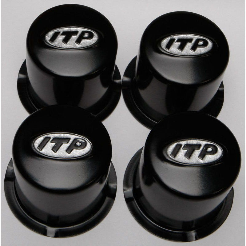 Load image into Gallery viewer, ITP Delta Steel Wheel Center Cap Black 4/110 SM130BBX
