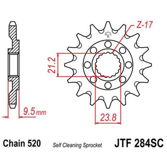 Front & Rear Steel Sprocket Kit for ATV/UTV HONDA TRX450R 2004-2005