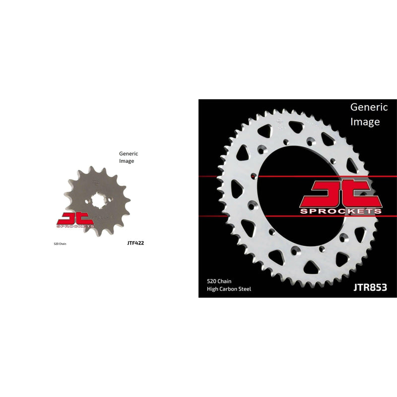 Load image into Gallery viewer, JT SPROCKETS Front and Rear Steel Sprocket Kit for OffRoad YAMAHA YZ125 1983
