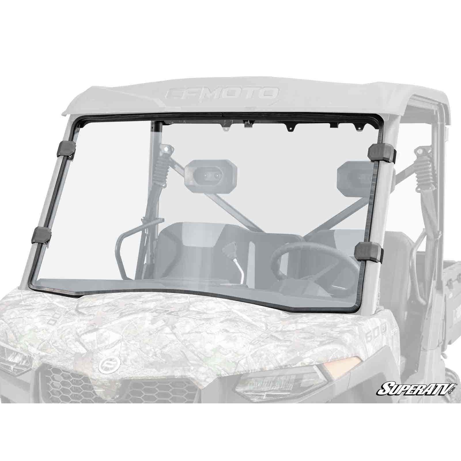 SuperATV CFMOTO UForce 600 Full Windshield Scratch Resistant Polycarbonate - Clear WS-CF-UF600-70