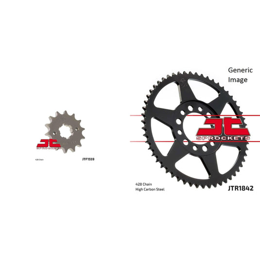 Front and Rear Steel Sprocket Kit for OffRoad YAMAHA TW200 1987-1994