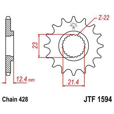 Load image into Gallery viewer, Front &amp; Rear Sprocket Kit for YAMAHA XT250 X,Y,Z,A,B,D,E,F,G 08-16 JT Sprockets
