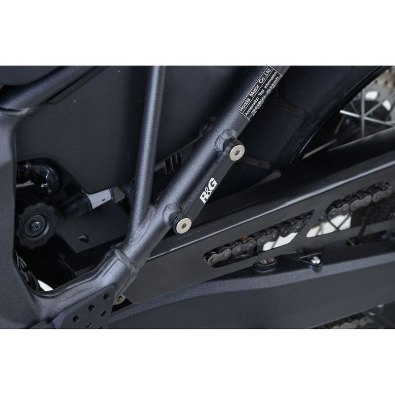 Load image into Gallery viewer, R&amp;G Racing Black Footrest Delete Blanking Plate Kit For 2016-2017 Honda CRF1000L Africa Twin
