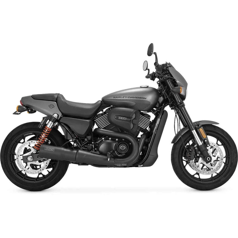 Load image into Gallery viewer, Vance &amp; Hines 47943 Black Hi Output 4&quot; Slip-Ons Mufflers for 15-19 Harley Street 750
