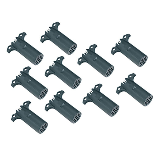 7-Way Round Pin to 4-Flat Adapter - 10-Pack