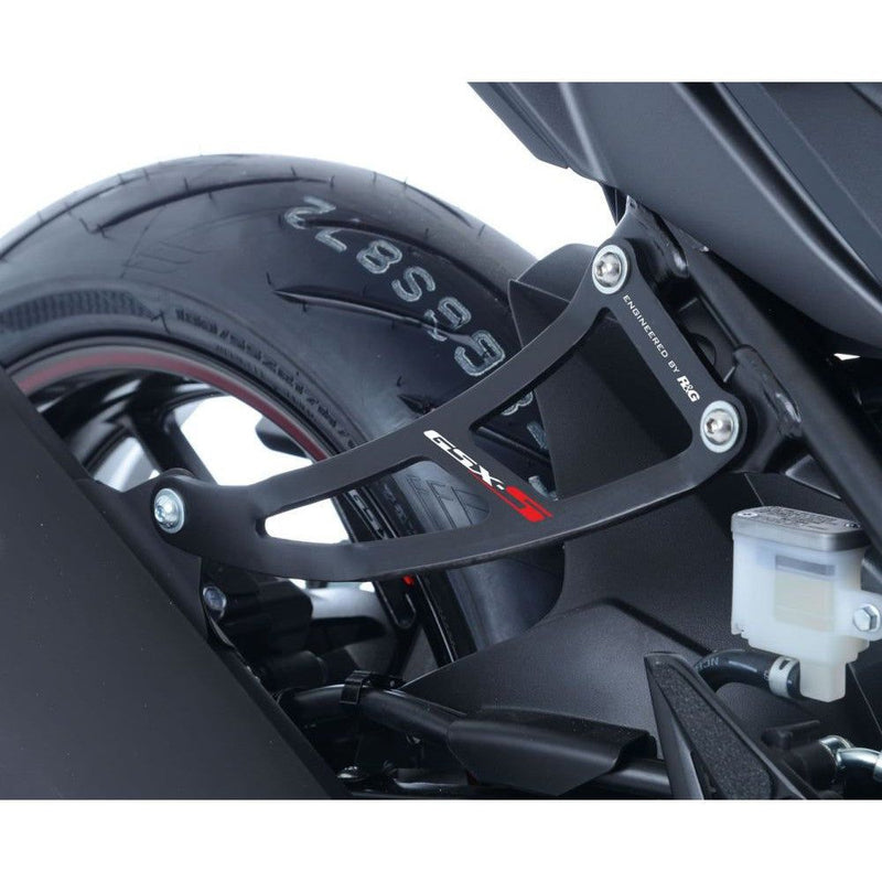Load image into Gallery viewer, R&amp;G Racing Black Exhaust Hanger For 2017-2021 Suzuki GSXS750 EH0078BK
