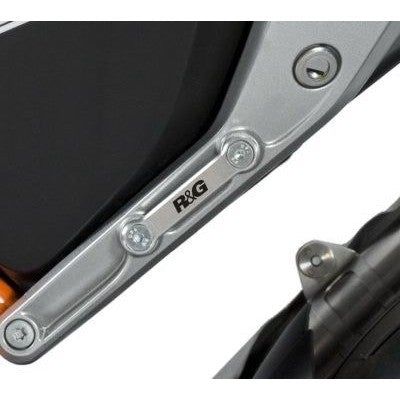 Load image into Gallery viewer, R&amp;G Racing Silver Rear Foot Rest Delete Blanking Plates For 2016-2017 KTM 690 Duke R
