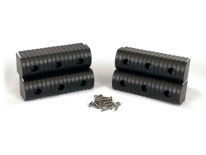 Load image into Gallery viewer, Caliber Bunkwrap End Cap Acc. Kit - 2X6 - Black - 4 Pk. W/ Hardware 23053-BK

