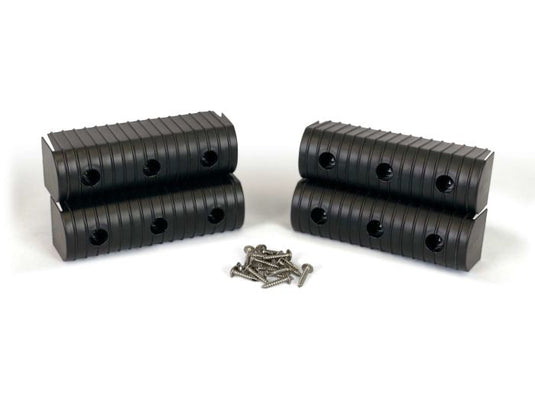 Caliber Bunkwrap End Cap Acc. Kit - 2X6 - Black - 4 Pk. W/ Hardware 23053-BK