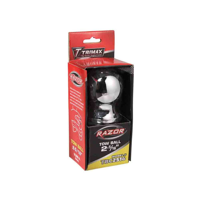 Load image into Gallery viewer, Trimax 2-5/16&quot; Chrome Hitch Ball - 1&quot; Diameter, 2-1/2&quot; Long Shank - fits RAZOR Steel Adjustable Hitches
