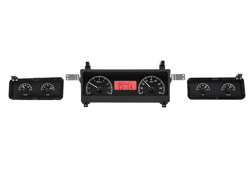 Load image into Gallery viewer, Dakota Digital 1973-1977 Chevrolet Malibu/Monte Carlo/El Camino/GMC Sprint VHX Black Red Display Square Gauge Kit VHX-73C-MAL-K-R
