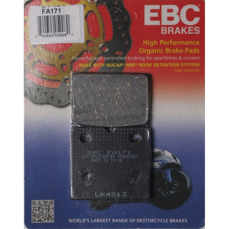 Load image into Gallery viewer, EBC 1 Pair Premium SFA Organic OE Replacement Brake Pads MPN FA171
