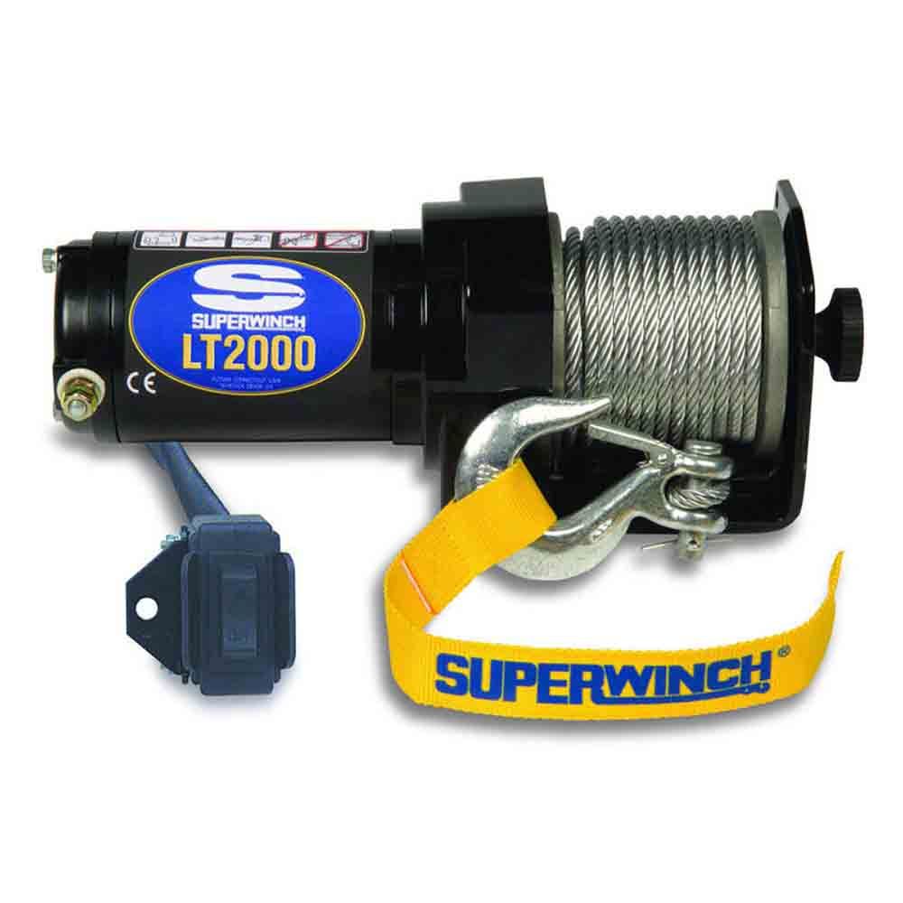 Superwinch LT2000 Winch with Steel Wire Rope, 12 Volt,  2,100 lbs. Capacity