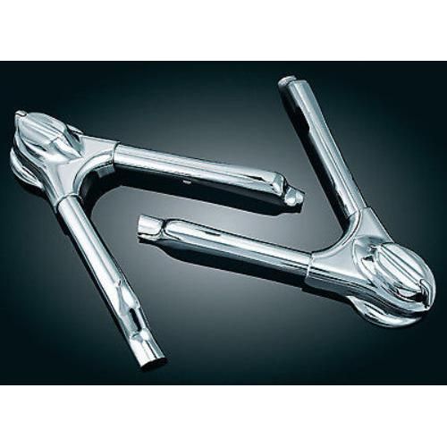 Load image into Gallery viewer, Harley-Davidson FLSTF Softail Fat Boy 2008-2013Swingarm Covers Chrome Kuryakyn
