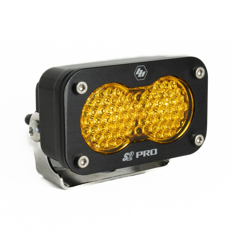 Load image into Gallery viewer, Baja Designs Auxiliary LED Light Pod Each Black Case S2 Pro Series Work/Scene Pattern Baja Amber Lens Universal 480016
