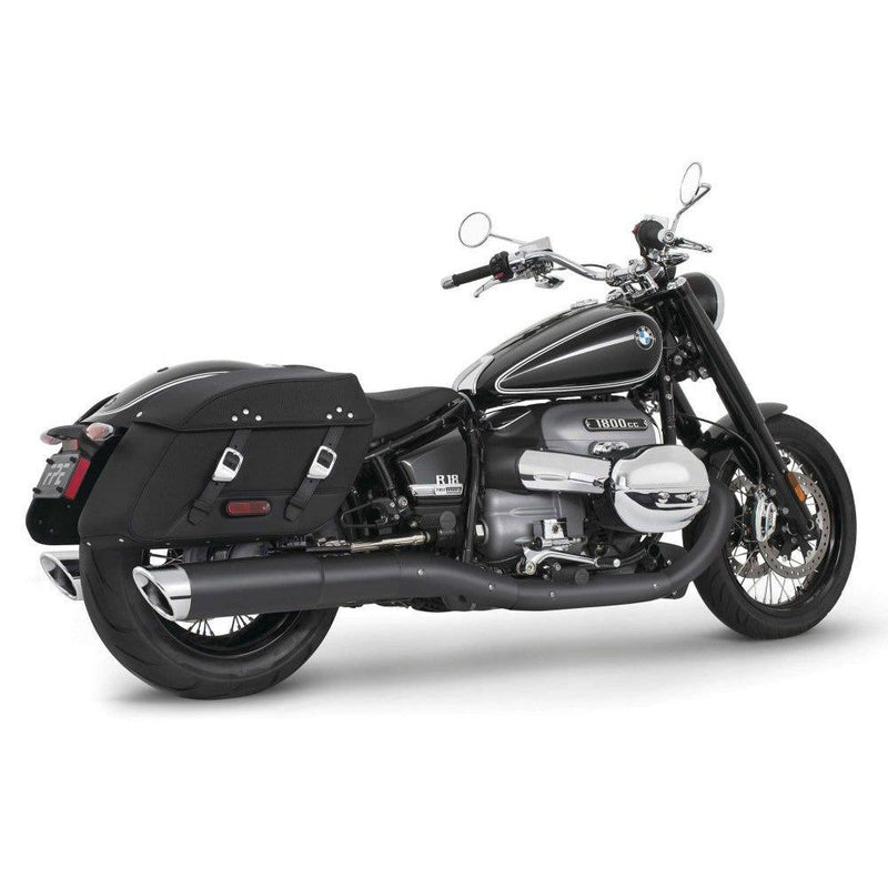 Load image into Gallery viewer, Freedom Performance 4.5&quot; Slip-On Exhaust Slash Cut Black Chrome Tip For BMW R18 2021
