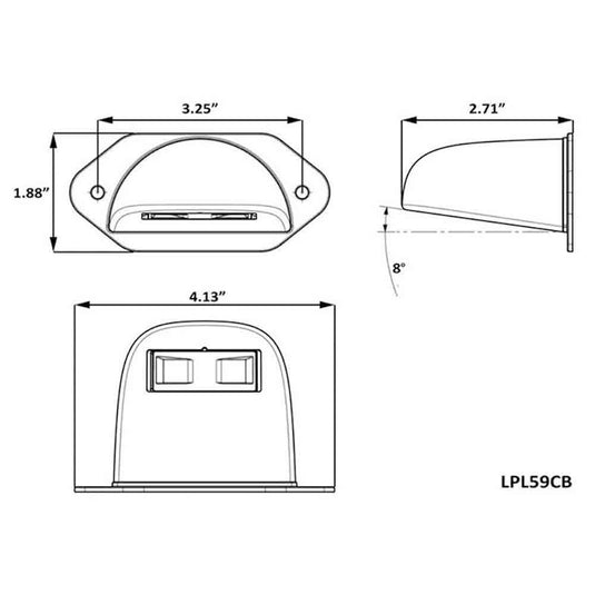 LED License Light - Surface Mount