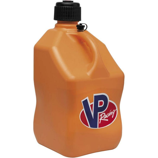 VP Racing 2 Pack Orange 5.5 Gallon Square Utility Jugs + Deluxe Fill Hose