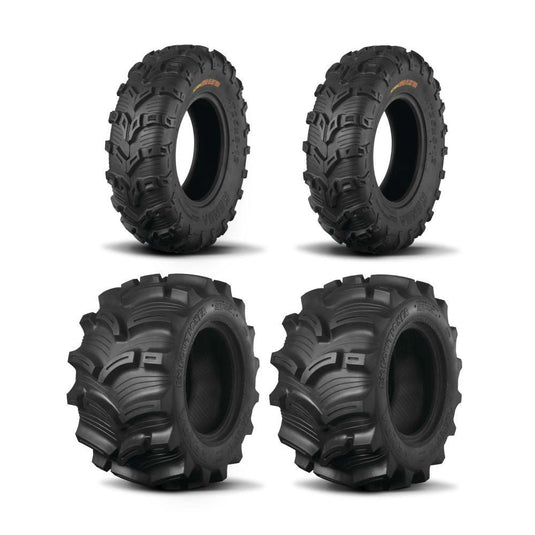 Kenda Set of Two K592 Bear Claw EVO Tires (6 Ply) [26x9-14] And Two (6 Ply) [26x11-14] Tires