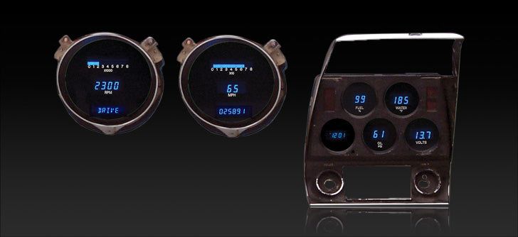 Load image into Gallery viewer, Dakota Digital 1968-1977 Chevrolet Corvette Series III Gauge Kit With Clock VFD3-68C-VET
